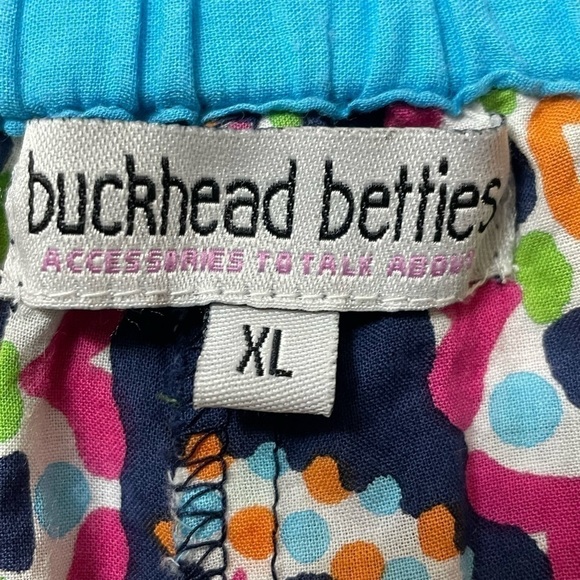 Buckhead Betties lounge/PJ pant in bright multi circle retro print 100% cotton - Picture 4 of 7